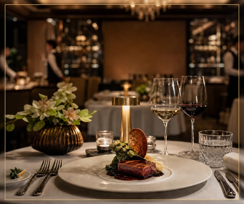 Table setting for a private celebration catered by Chef Karim Schumann